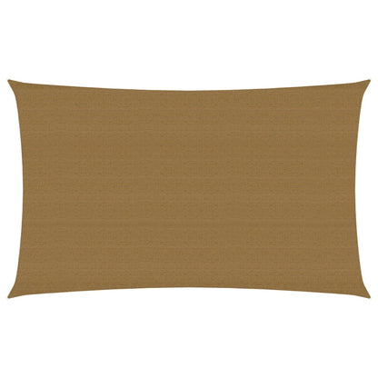 Sunshade Sail 160 g/m² Taupe 2.5x5 m HDPE