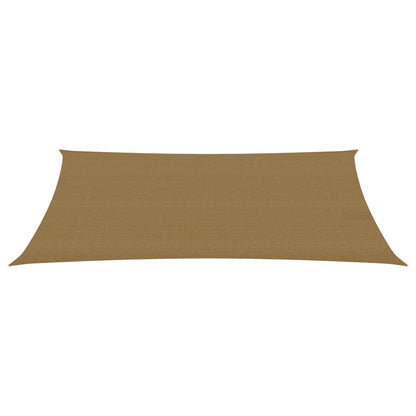 Sunshade Sail 160 g/m² Taupe 3x5 m HDPE