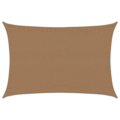 Sunshade Sail 160 g/m² Taupe 3.5x5 m HDPE