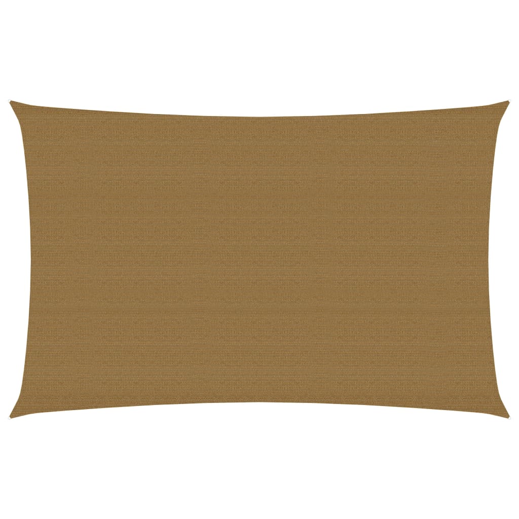 Sunshade Sail 160 g/m² Taupe 5x7 m HDPE