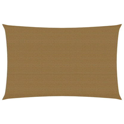 Sunshade Sail 160 g/m² Taupe 5x7 m HDPE