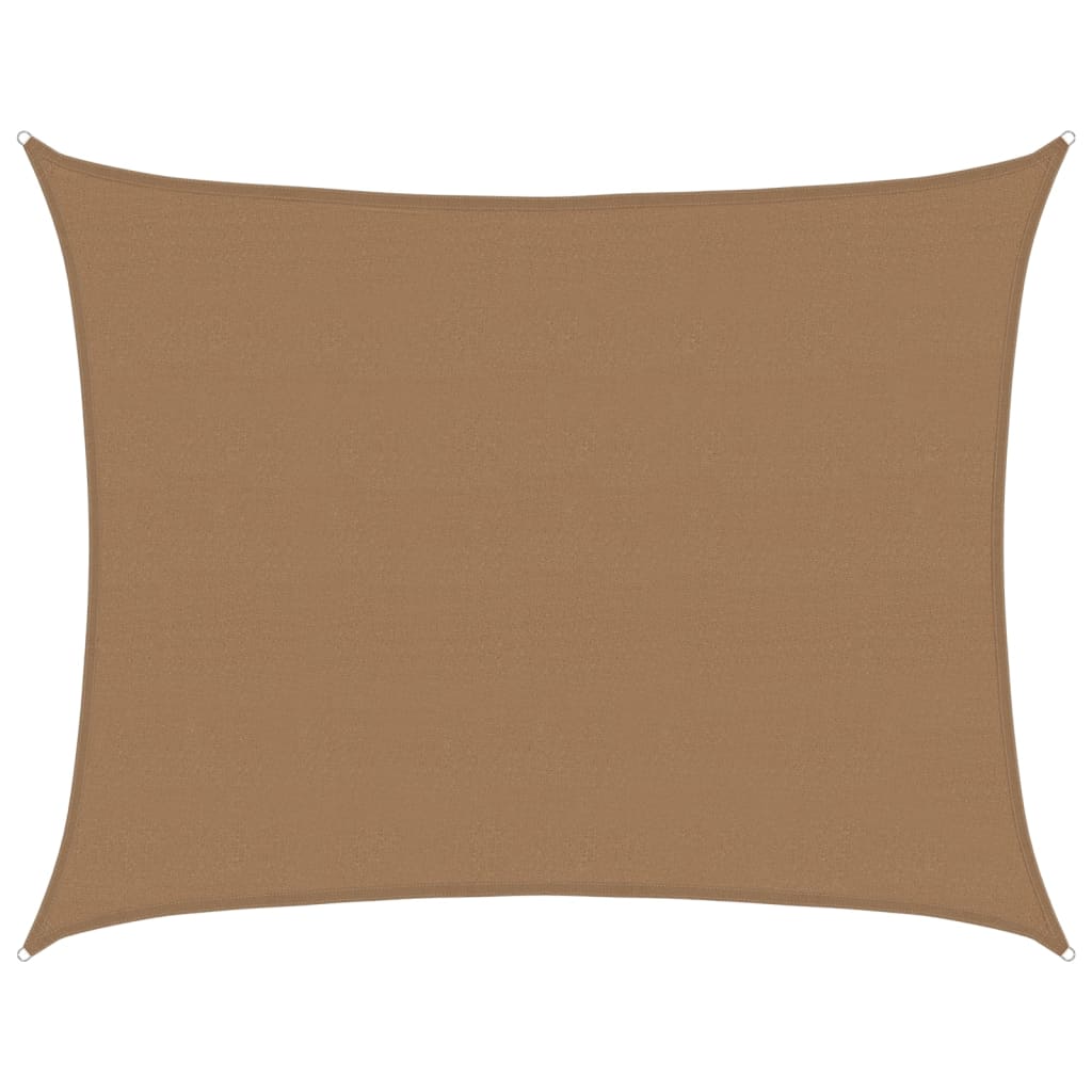 Sunshade Sail 160 g/m² Taupe 6x7 m HDPE