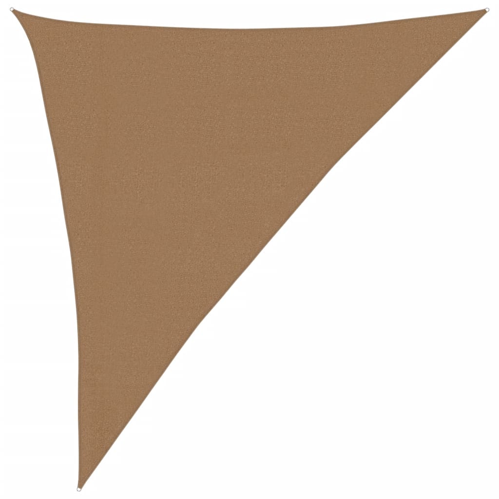 Sunshade Sail 160 g/m² Taupe 3x4x5 m HDPE