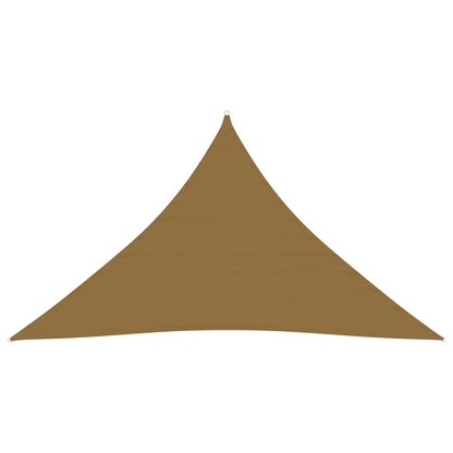 Sunshade Sail 160 g/m² Taupe 3.5x3.5x4.9 m HDPE