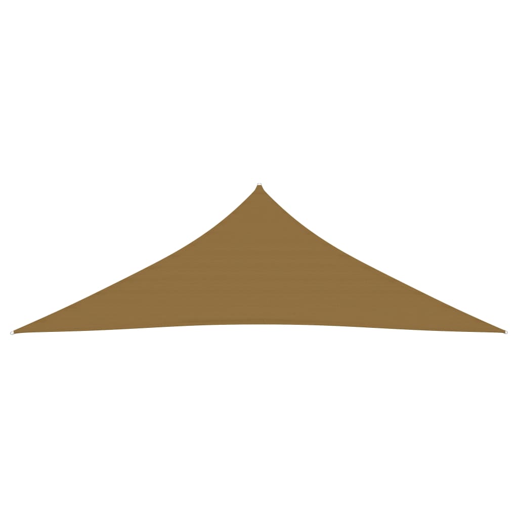 Sunshade Sail 160 g/m² Taupe 3.5x3.5x4.9 m HDPE