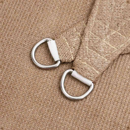 Sunshade Sail 160 g/m² Taupe 3.5x3.5x4.9 m HDPE