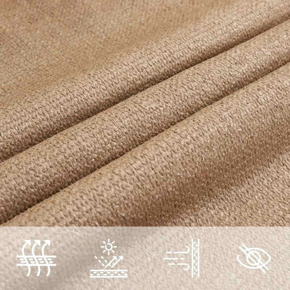Sunshade Sail 160 g/m² Taupe 3.5x3.5x4.9 m HDPE