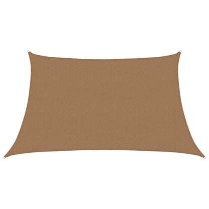 Sunshade Sail 160 g/m² Taupe 3/4x2 m HDPE