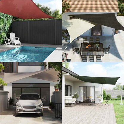 Sunshade Sail 160 g/m² Taupe 3/4x2 m HDPE