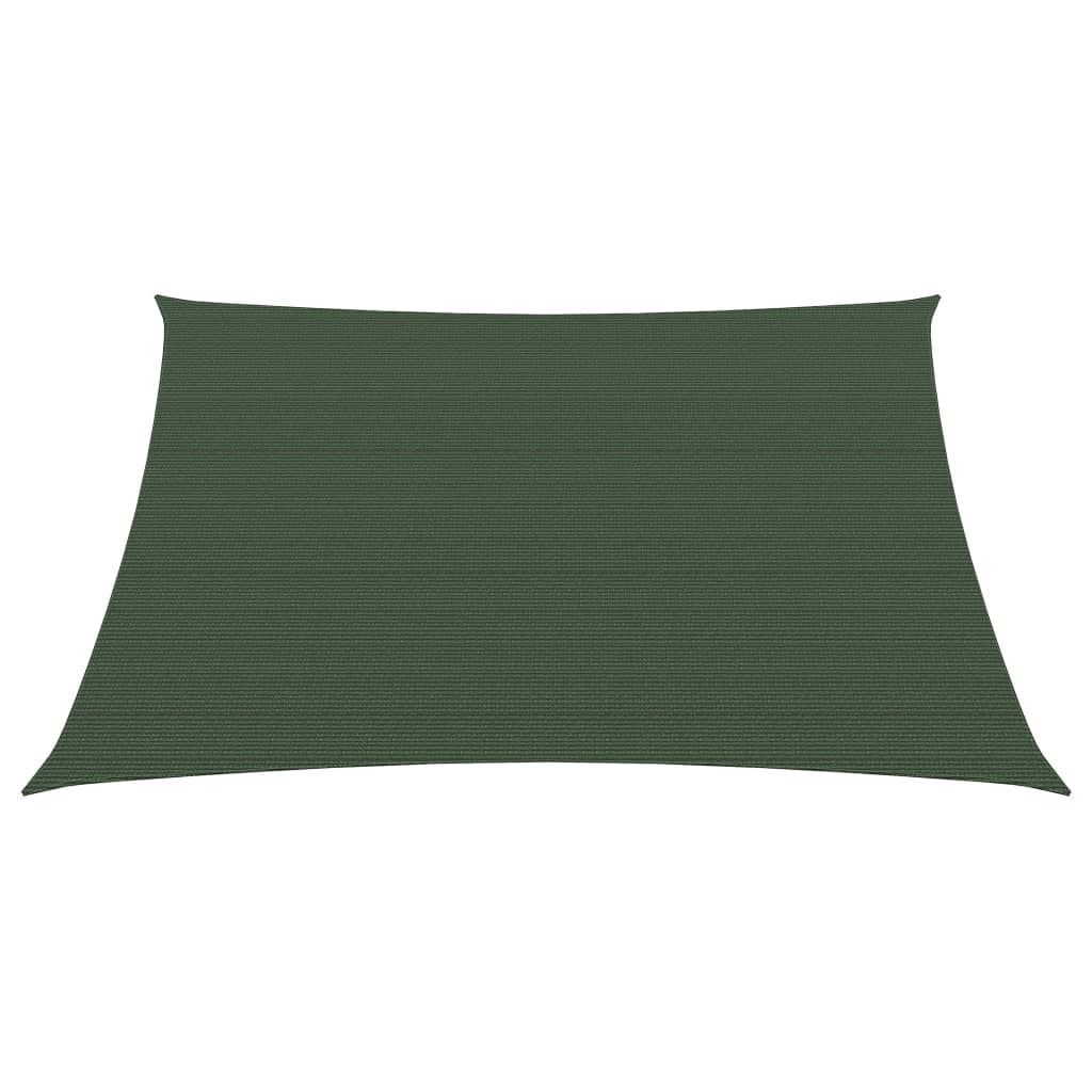 Sunshade Sail 160 g/m² Dark Green 2.5x2.5 m HDPE