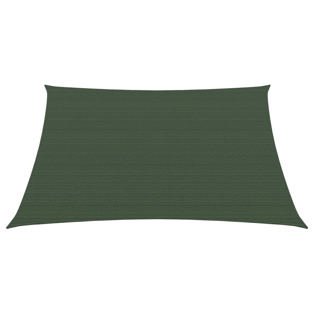 Sunshade Sail 160 g/m² Dark Green 4.5x4.5 m HDPE