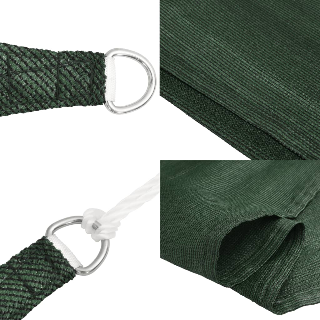 Sunshade Sail 160 g/m² Dark Green 2x2.5 m HDPE