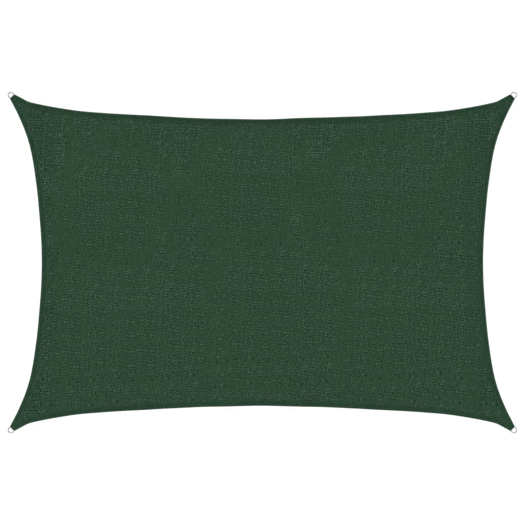 Sunshade Sail 160 g/m² Dark Green 2x3 m HDPE