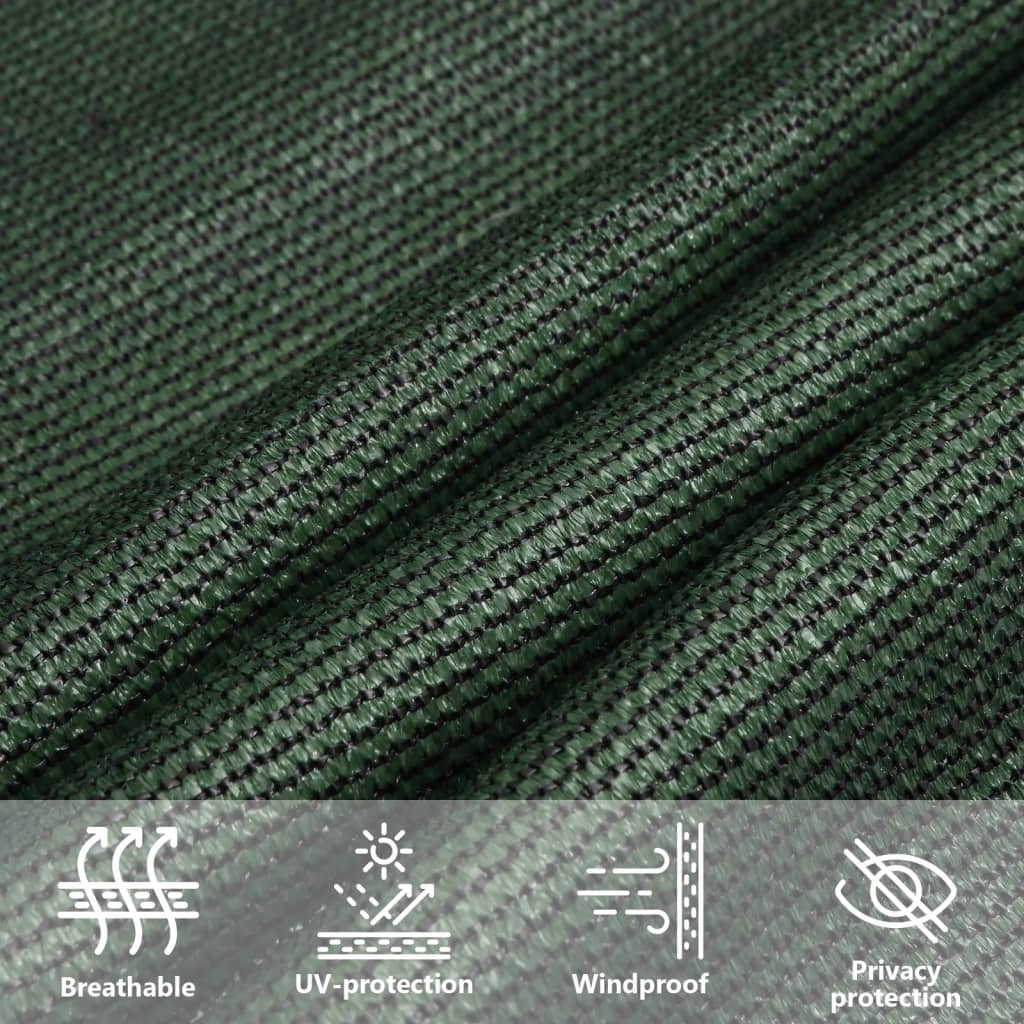 Sunshade Sail 160 g/m² Dark Green 2x3 m HDPE