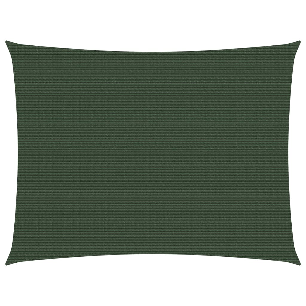 Sunshade Sail 160 g/m² Dark Green 2.5x3 m HDPE