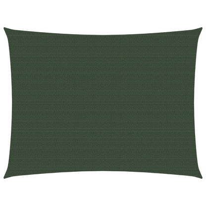 Sunshade Sail 160 g/m² Dark Green 2.5x3 m HDPE