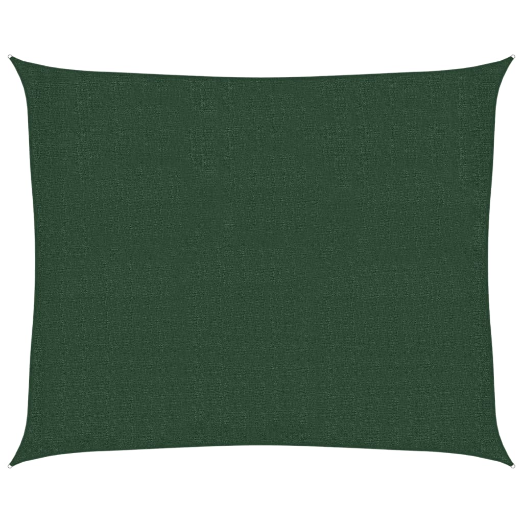 Sunshade Sail 160 g/m² Dark Green 2.5x3 m HDPE