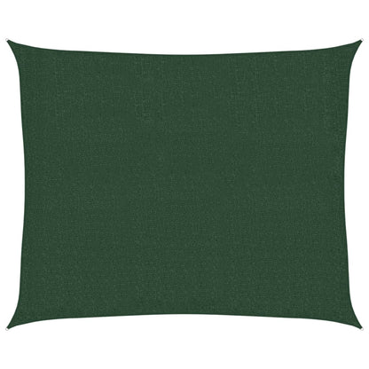 Sunshade Sail 160 g/m² Dark Green 2.5x3 m HDPE