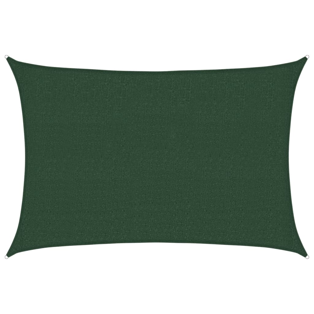 Sunshade Sail 160 g/m² Dark Green 2.5x3.5 m HDPE