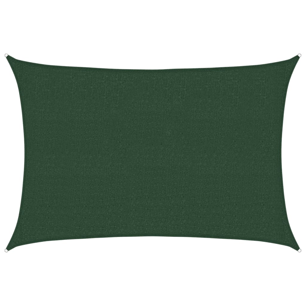 Sunshade Sail 160 g/m² Dark Green 2.5x4 m HDPE