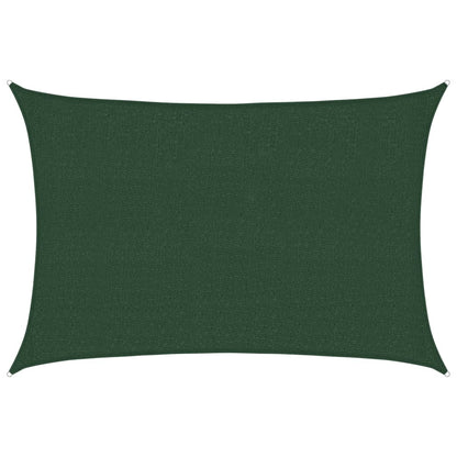 Sunshade Sail 160 g/m² Dark Green 2.5x4 m HDPE