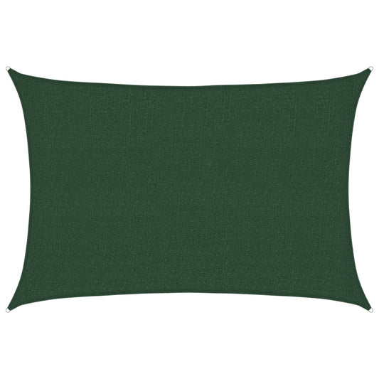 Sunshade Sail 160 g/m² Dark Green 2.5x4 m HDPE