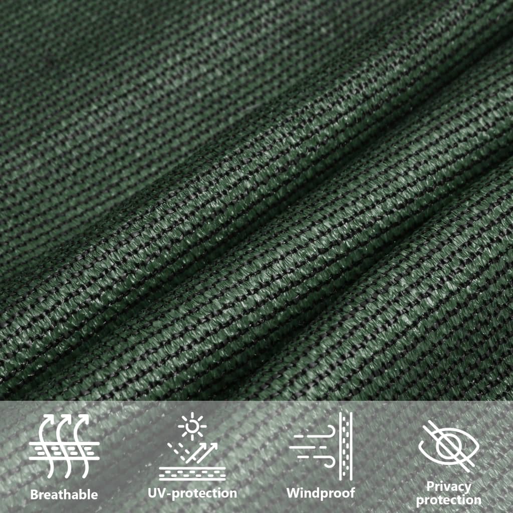 Sunshade Sail 160 g/m² Dark Green 2.5x4 m HDPE