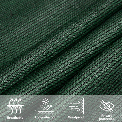 Sunshade Sail 160 g/m² Dark Green 2.5x4 m HDPE