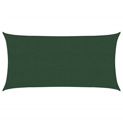 Sunshade Sail 160 g/m² Dark Green 2.5x4.5 m HDPE