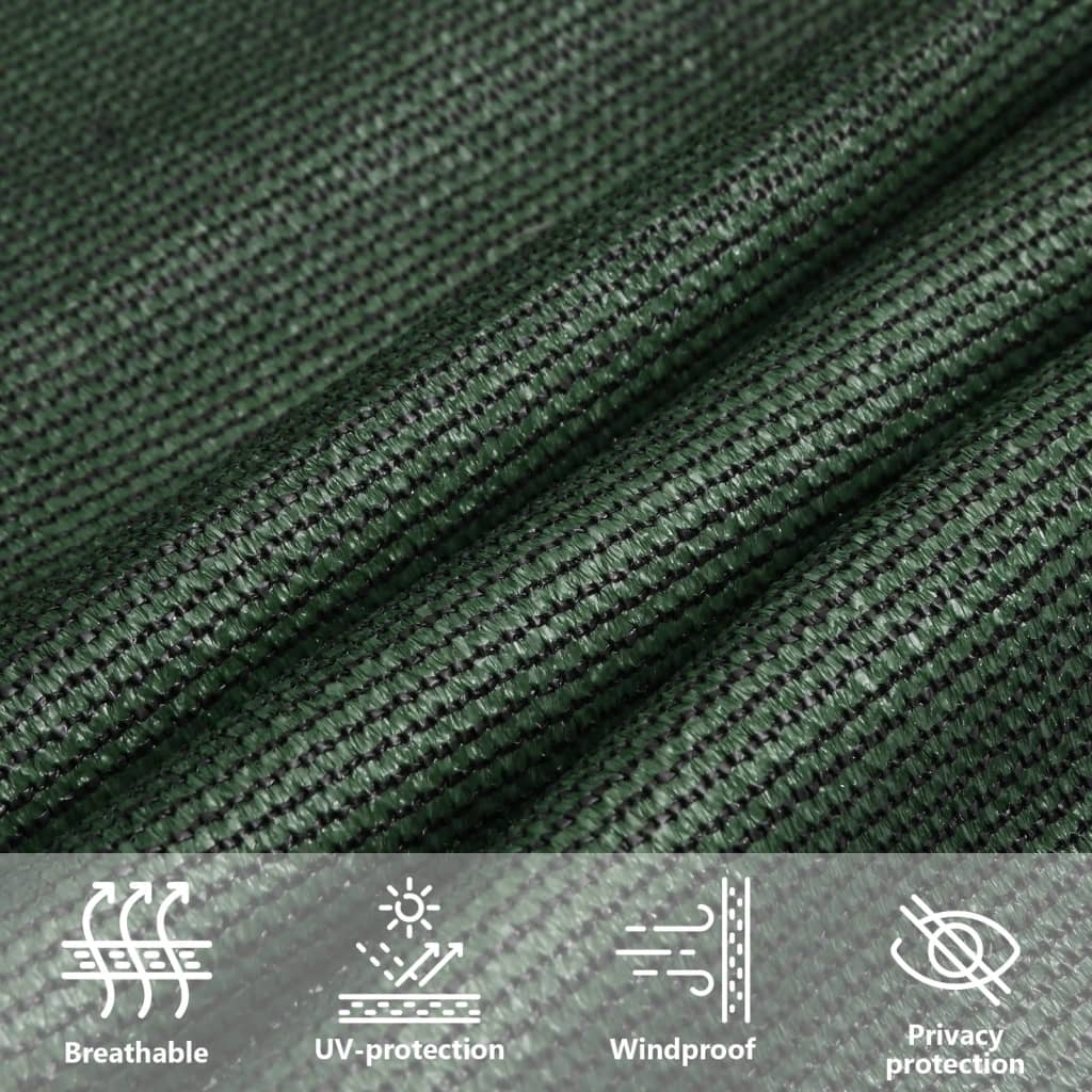 Sunshade Sail 160 g/m² Dark Green 2.5x4.5 m HDPE