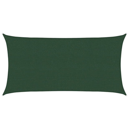 Sunshade Sail 160 g/m² Dark Green 2.5x5 m HDPE