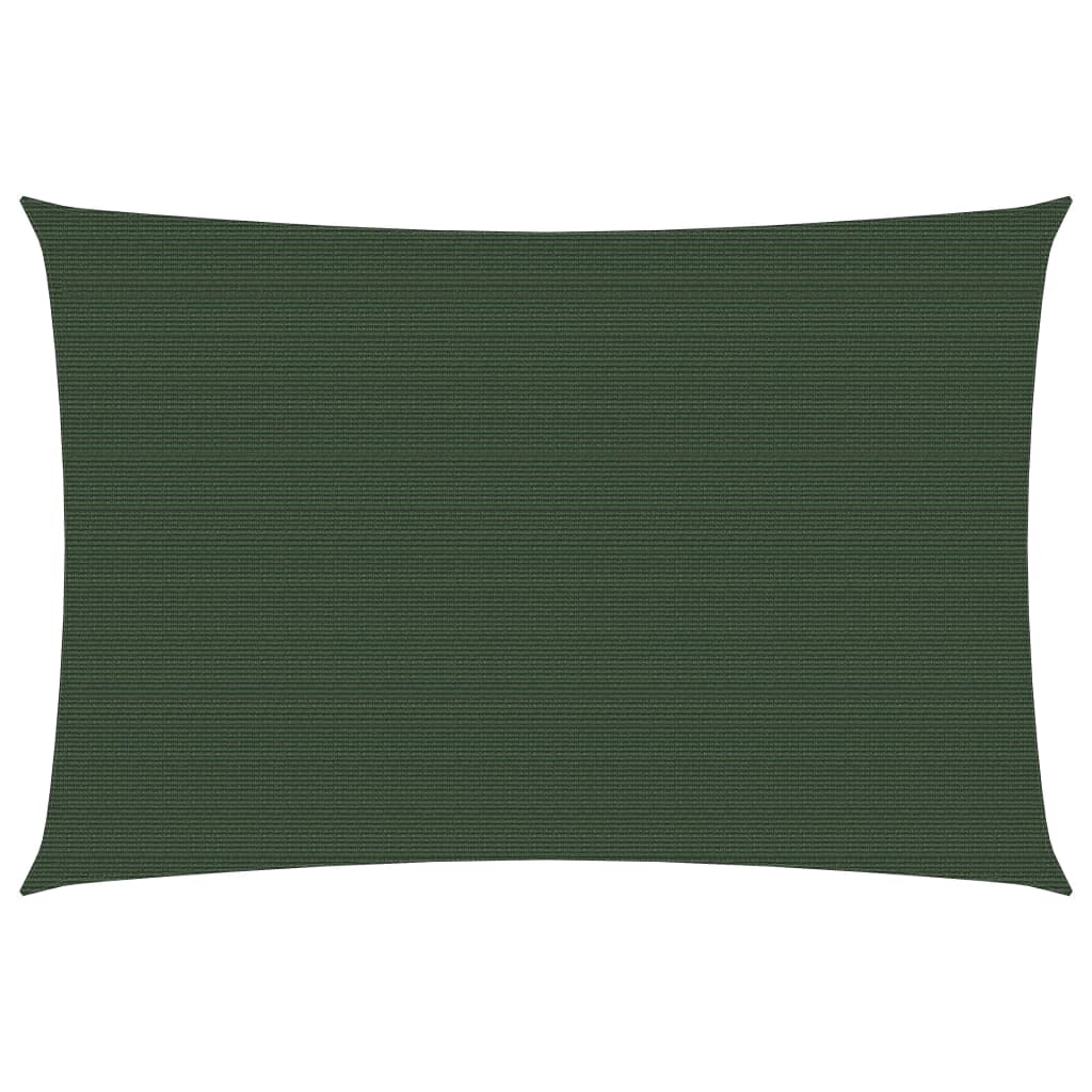 Sunshade Sail 160 g/m² Dark Green 3x4.5 m HDPE