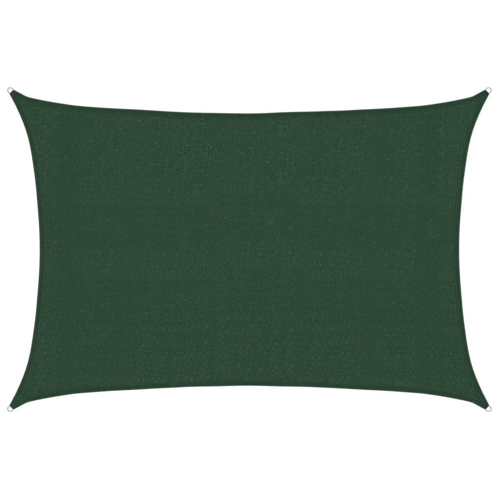 Sunshade Sail 160 g/m² Dark Green 3x4.5 m HDPE