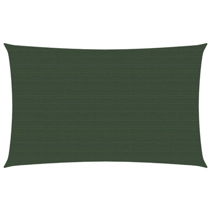 Sunshade Sail 160 g/m² Dark Green 3x5 m HDPE