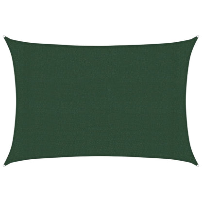 Sunshade Sail 160 g/m² Dark Green 3x5 m HDPE