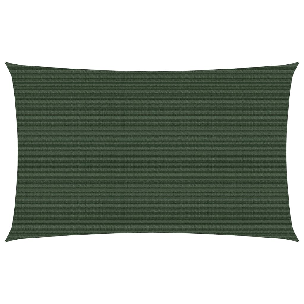 Sunshade Sail 160 g/m² Dark Green 3x6 m HDPE