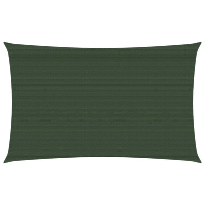 Sunshade Sail 160 g/m² Dark Green 3x6 m HDPE