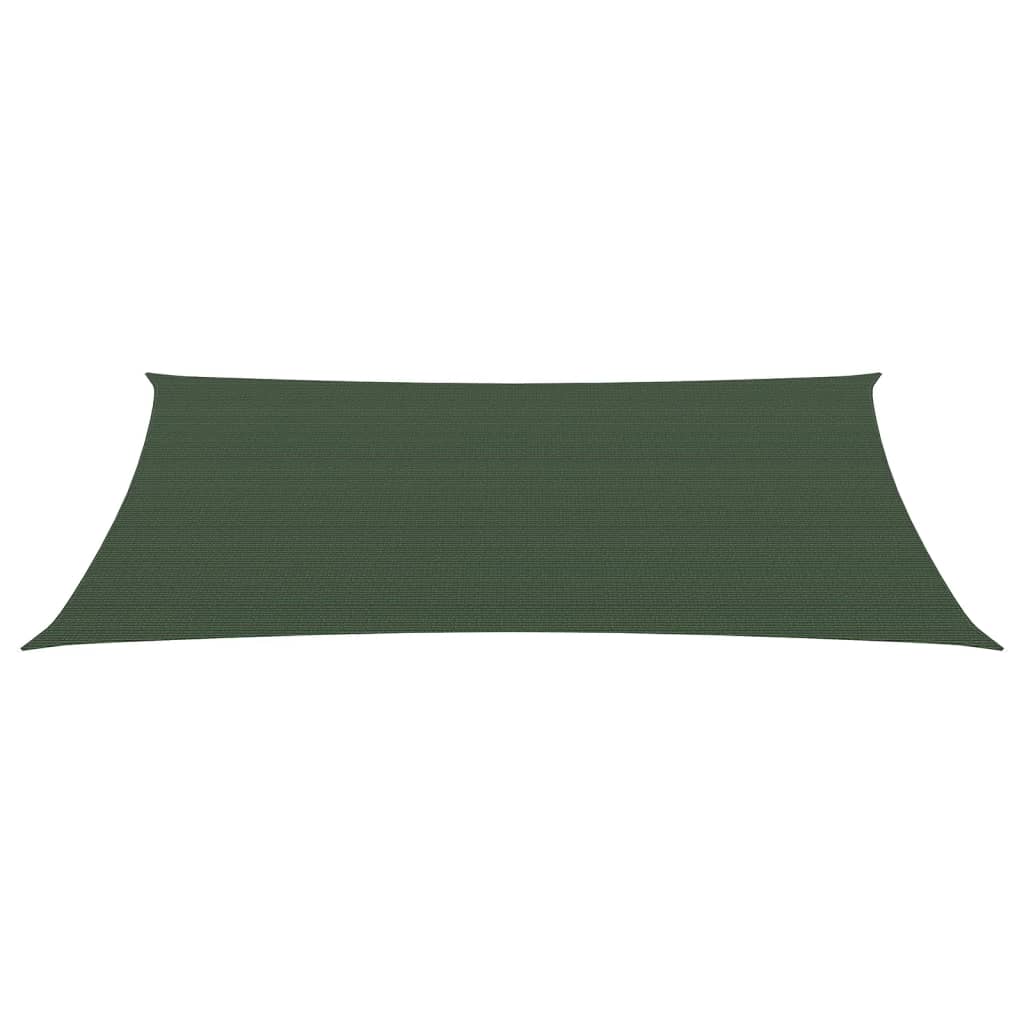 Sunshade Sail 160 g/m² Dark Green 3x6 m HDPE