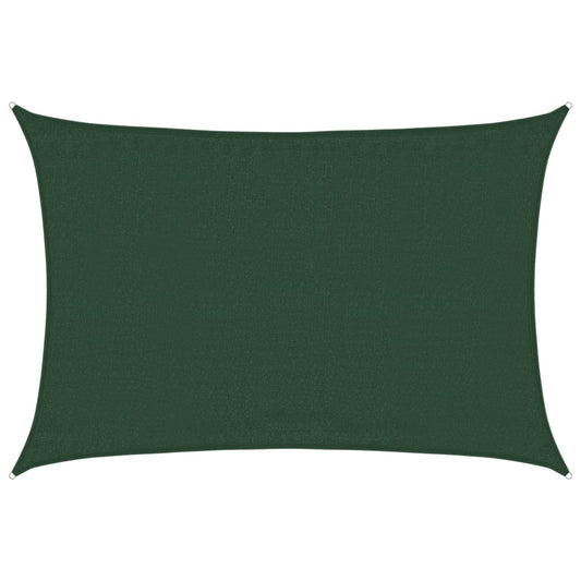 Sunshade Sail 160 g/m² Dark Green 3.5x4.5 m HDPE