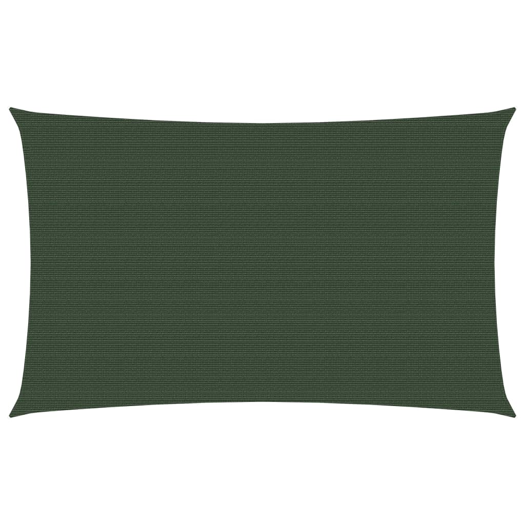 Sunshade Sail 160 g/m² Dark Green 3.5x5 m HDPE