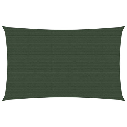 Sunshade Sail 160 g/m² Dark Green 3.5x5 m HDPE