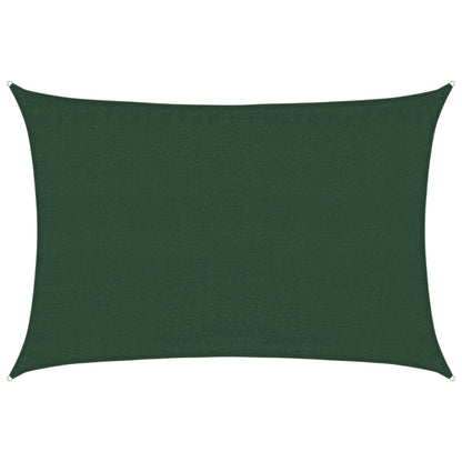 Sunshade Sail 160 g/m² Dark Green 3.5x5 m HDPE