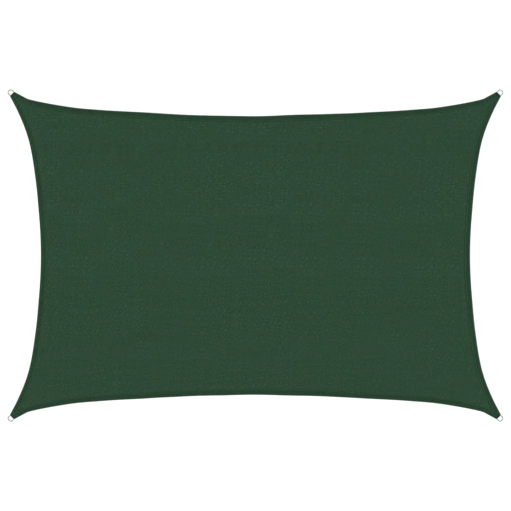 Sunshade Sail 160 g/m² Dark Green 4x5 m HDPE