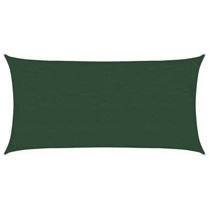 Sunshade Sail 160 g/m² Dark Green 4x7 m HDPE