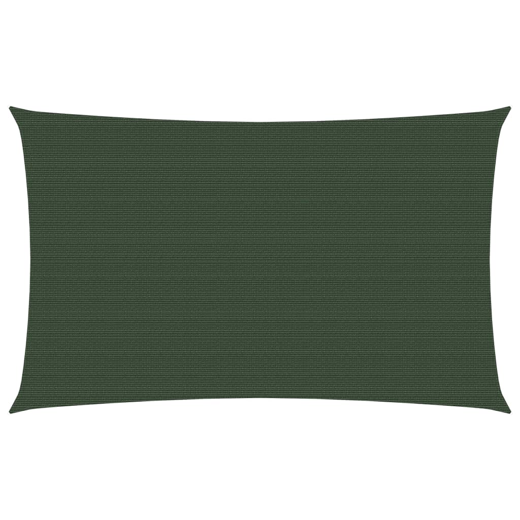 Sunshade Sail 160 g/m² Dark Green 5x8 m HDPE