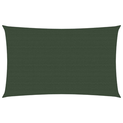 Sunshade Sail 160 g/m² Dark Green 5x8 m HDPE