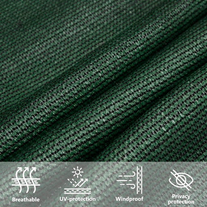 Sunshade Sail 160 g/m² Dark Green 5x8 m HDPE