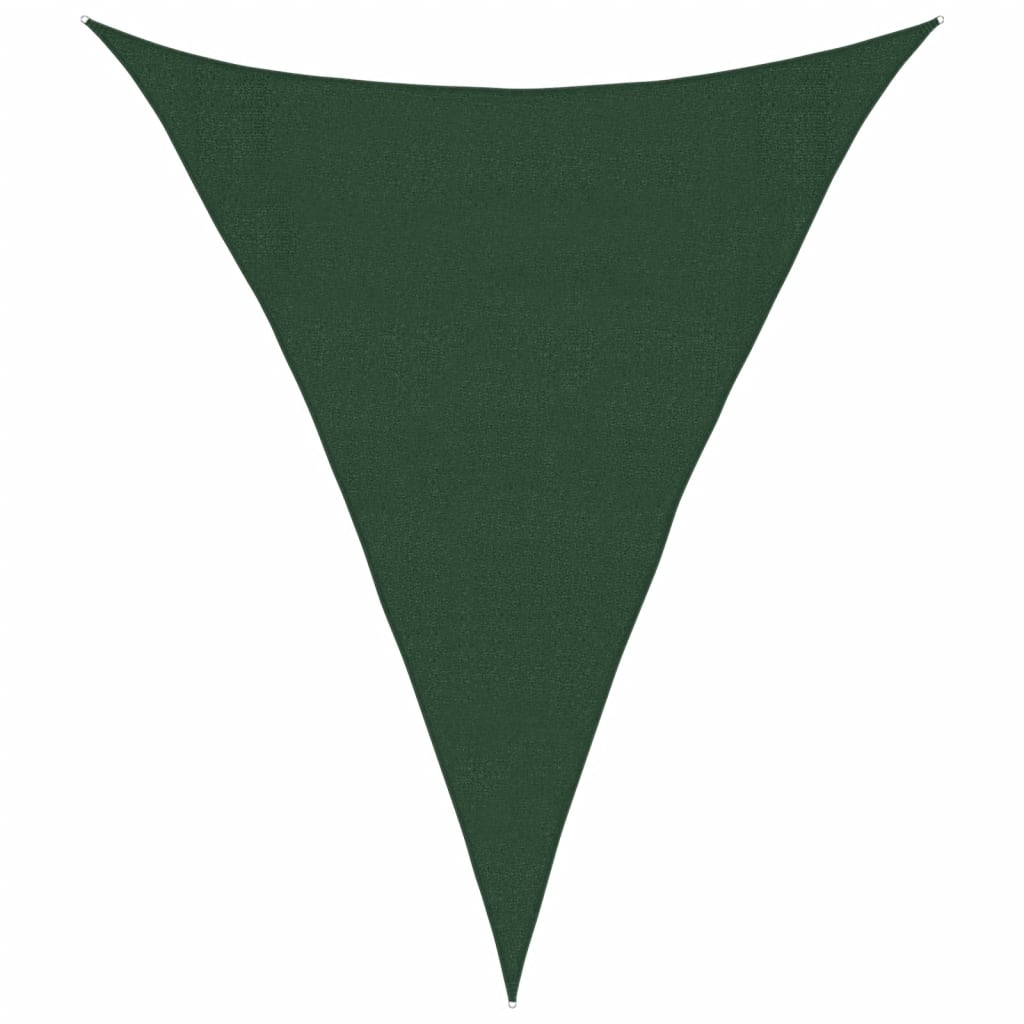 Sunshade Sail 160 g/m² Dark Green 3x4x4 m HDPE