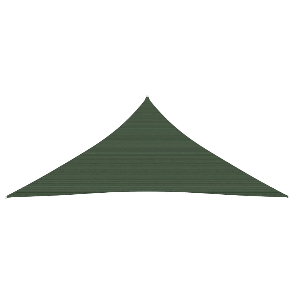 Sunshade Sail 160 g/m² Dark Green 3x4x4 m HDPE