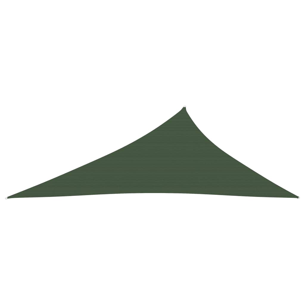 Sunshade Sail 160 g/m² Dark Green 3x4x5 m HDPE